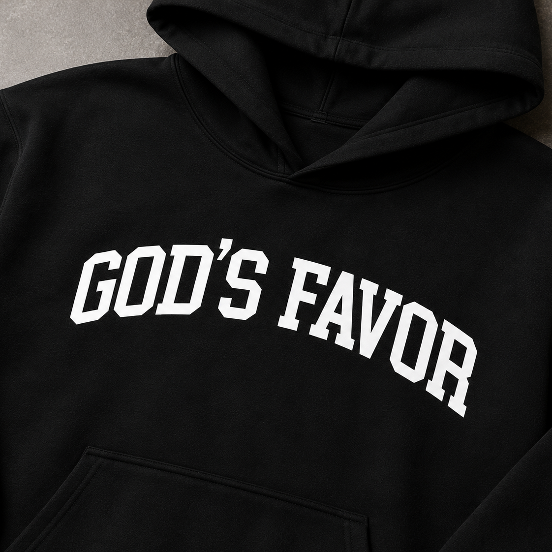God’s Favor Classic Hoodie — Black Edition
