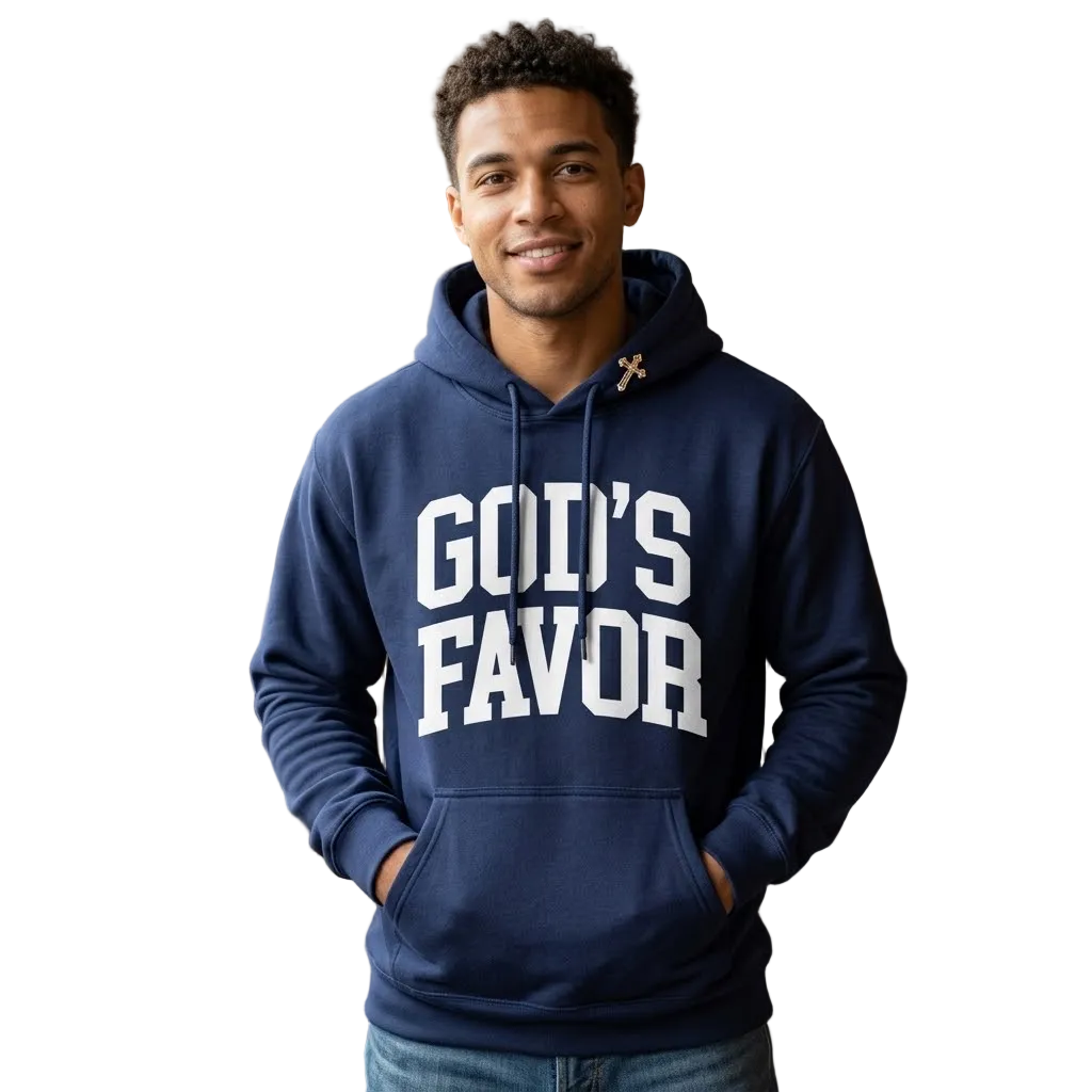 God’s Favor Hoodies Royal Blue | White lettering