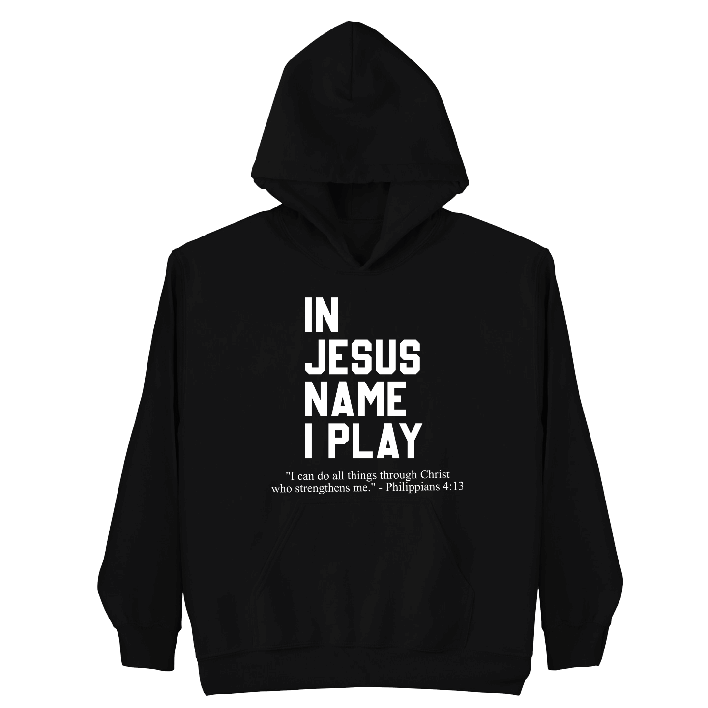 In Jesus Name I Play Hoodie (Youth Collection)