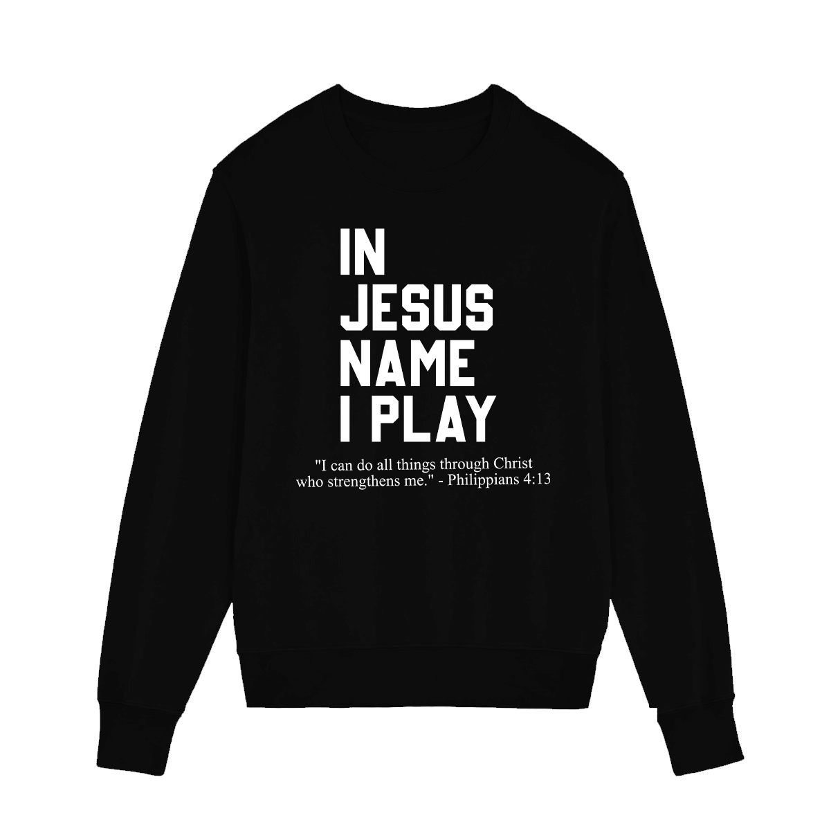 In Jesus Name I Play Sweatshirt (Youth Collection)