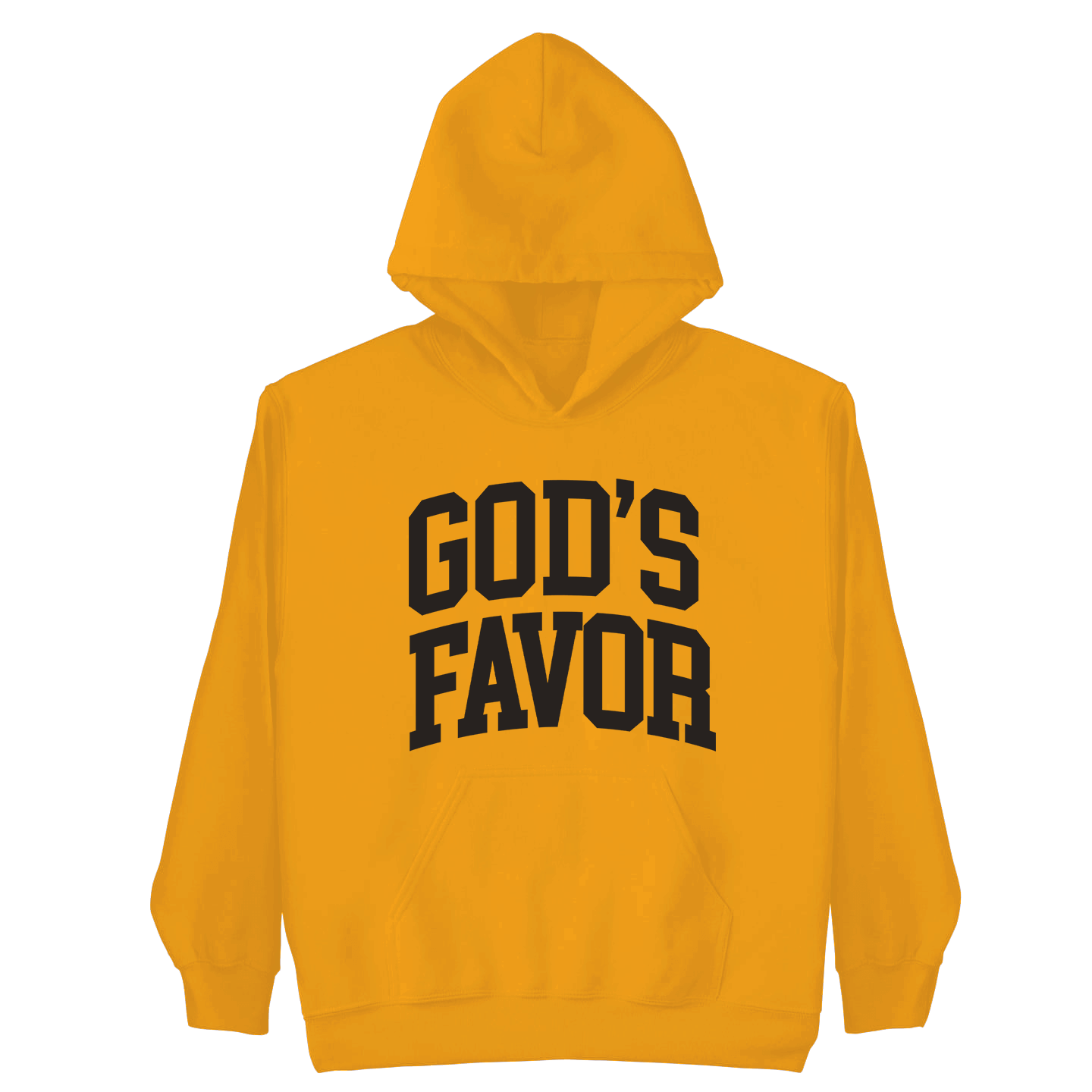 God’s Favor Hoodies Gold | Black lettering