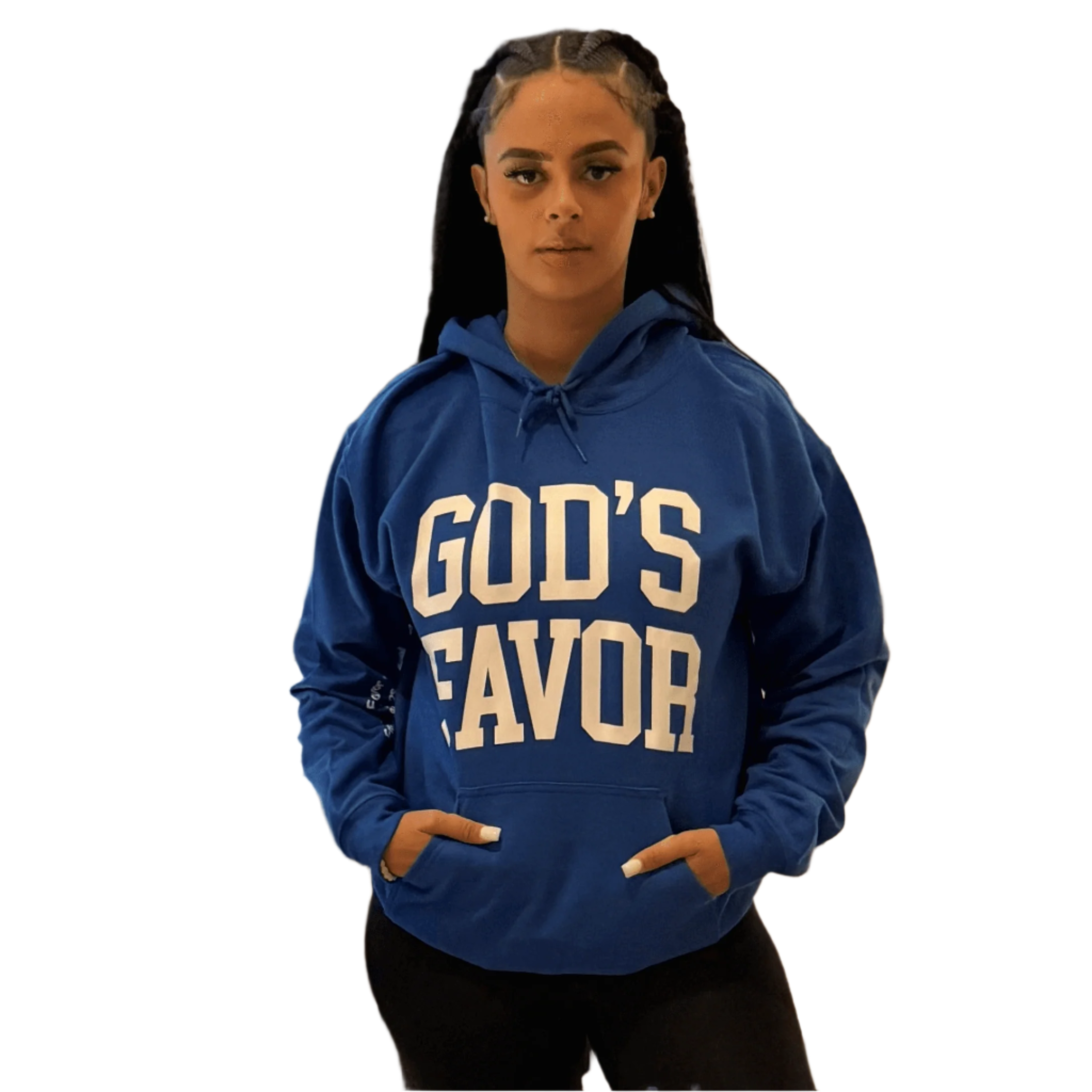 God’s Favor Hoodies Royal Blue | White lettering