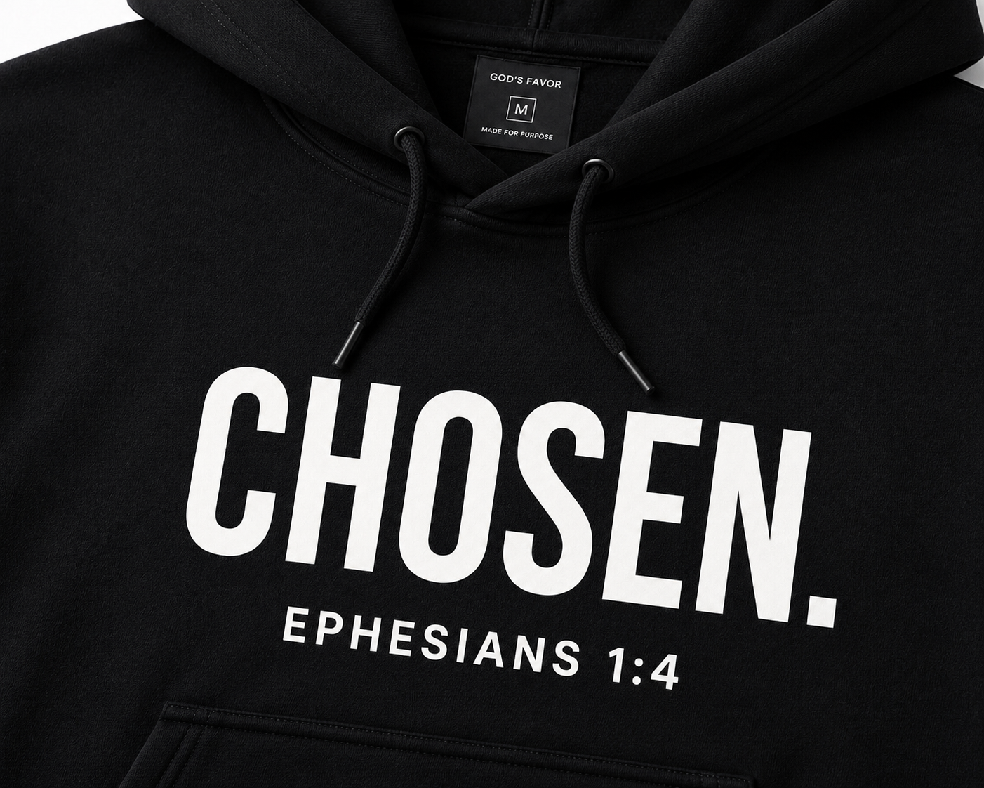 CHOSEN.™ Premium Hoodie – Black Edition