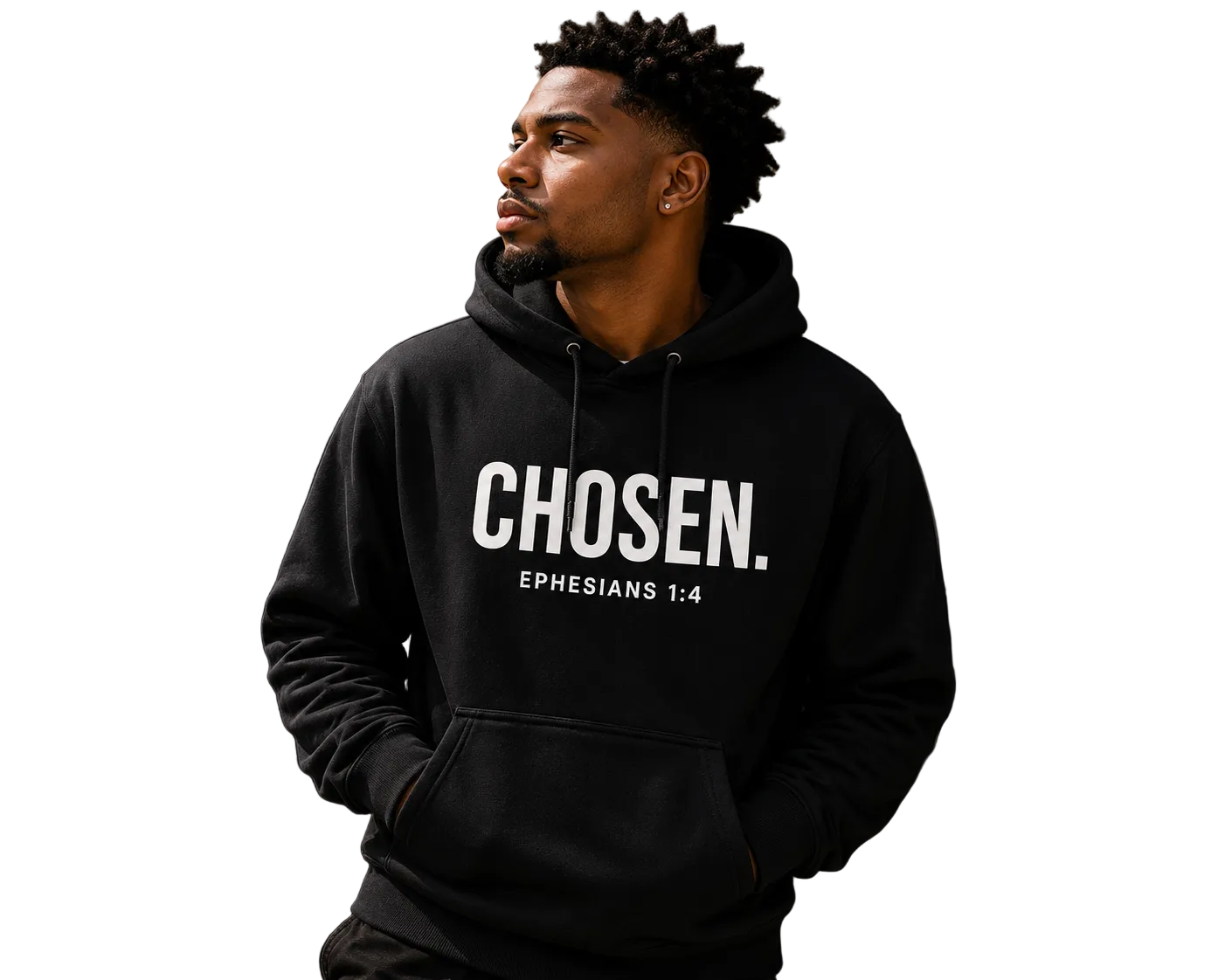 CHOSEN.™ Premium Hoodie – Black Edition