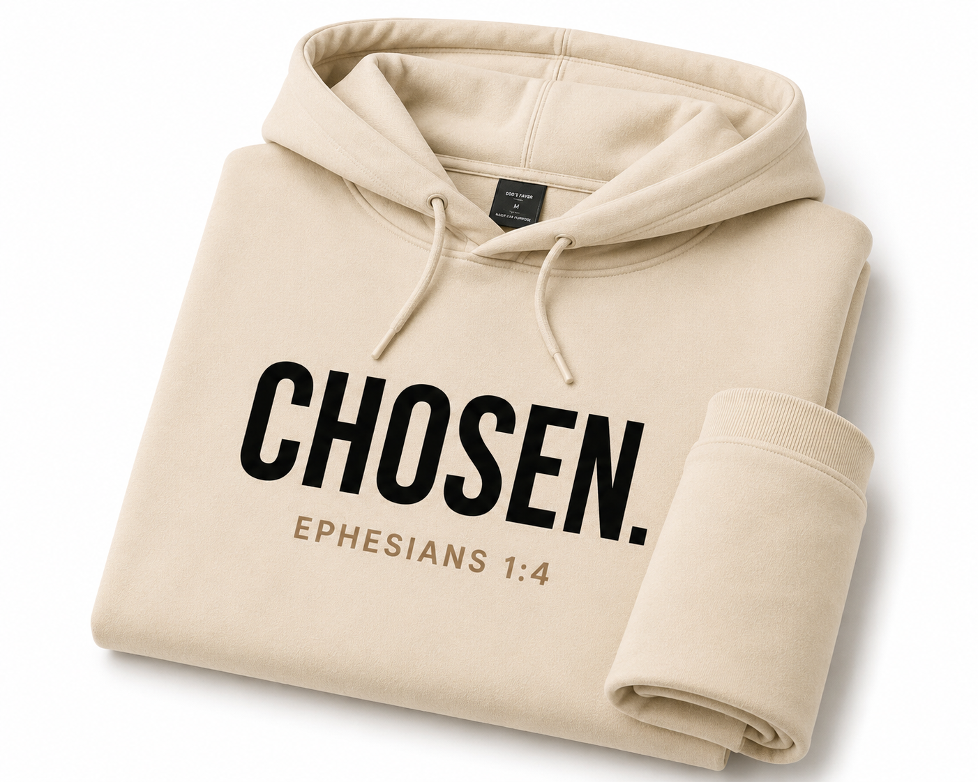 CHOSEN.™ Premium Hoodie – Cream Edition