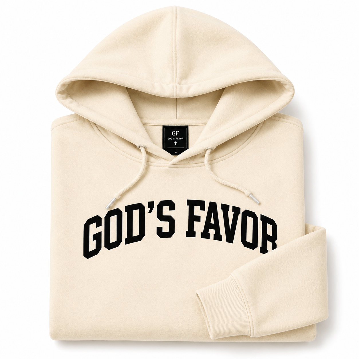 God’s Favor Premium Hoodie – Cream Edition