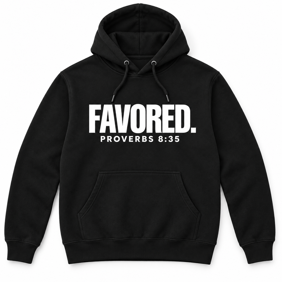 FAVORED.™ Proverbs 8:35 Premium Hoodie