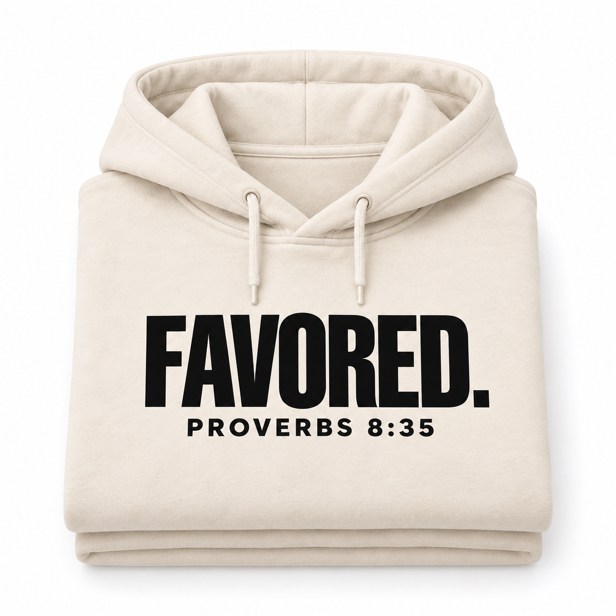 FAVORED.™ Proverbs 8:35 Premium Hoodie