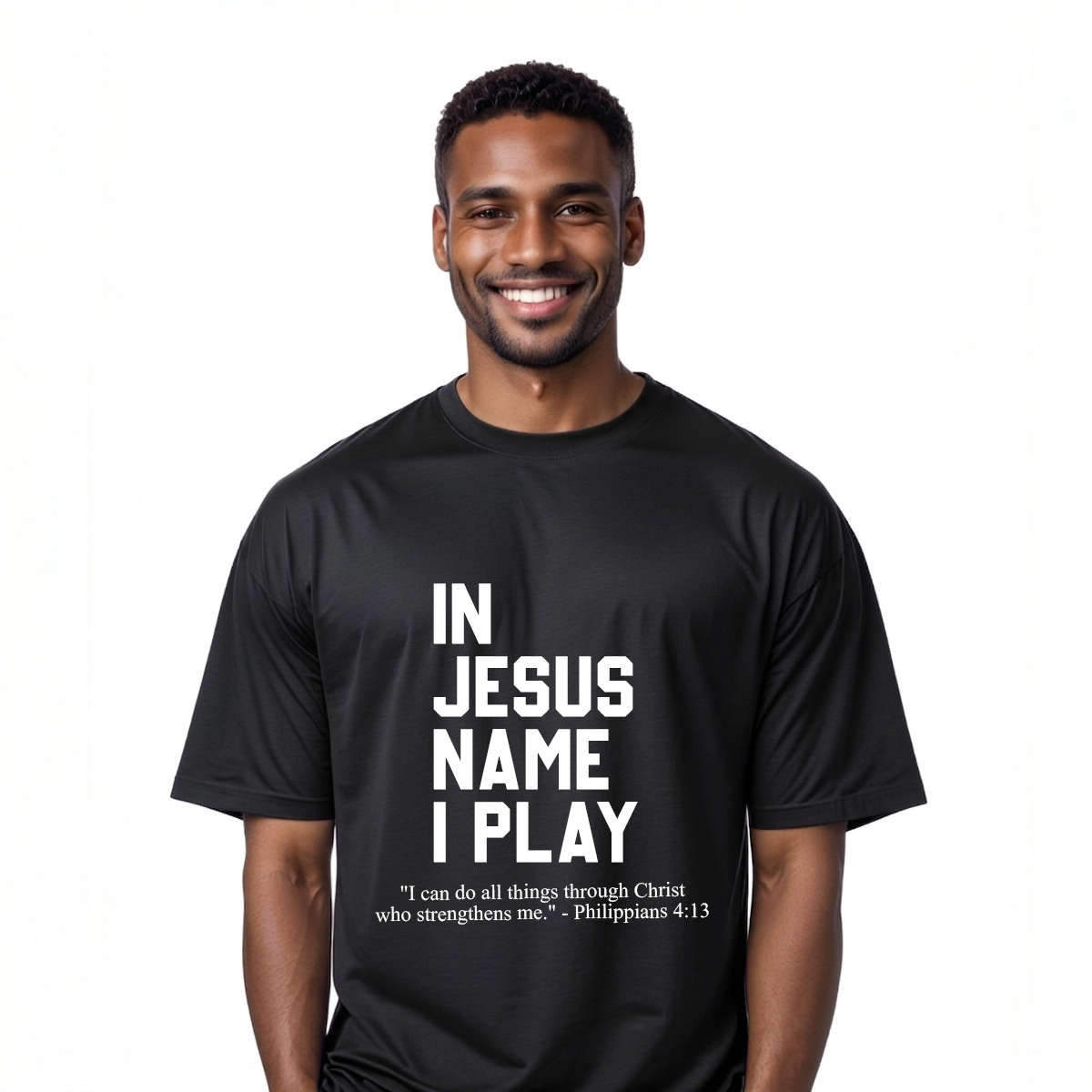 In Jesus Name I Play T-Shirt (Youth Collection)