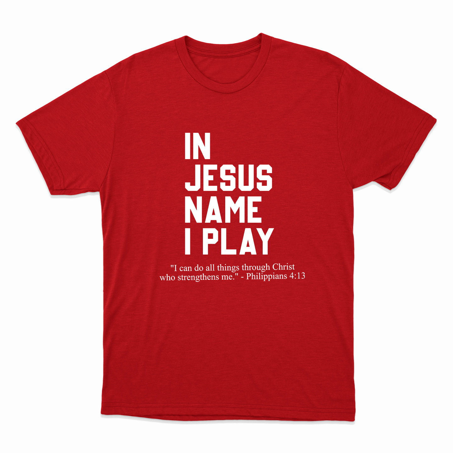 In Jesus Name I Play T-Shirt (Youth Collection)
