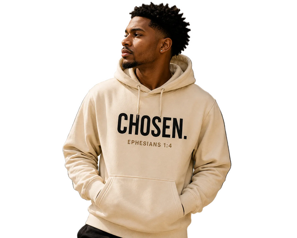 CHOSEN.™ Premium Hoodie – Cream Edition