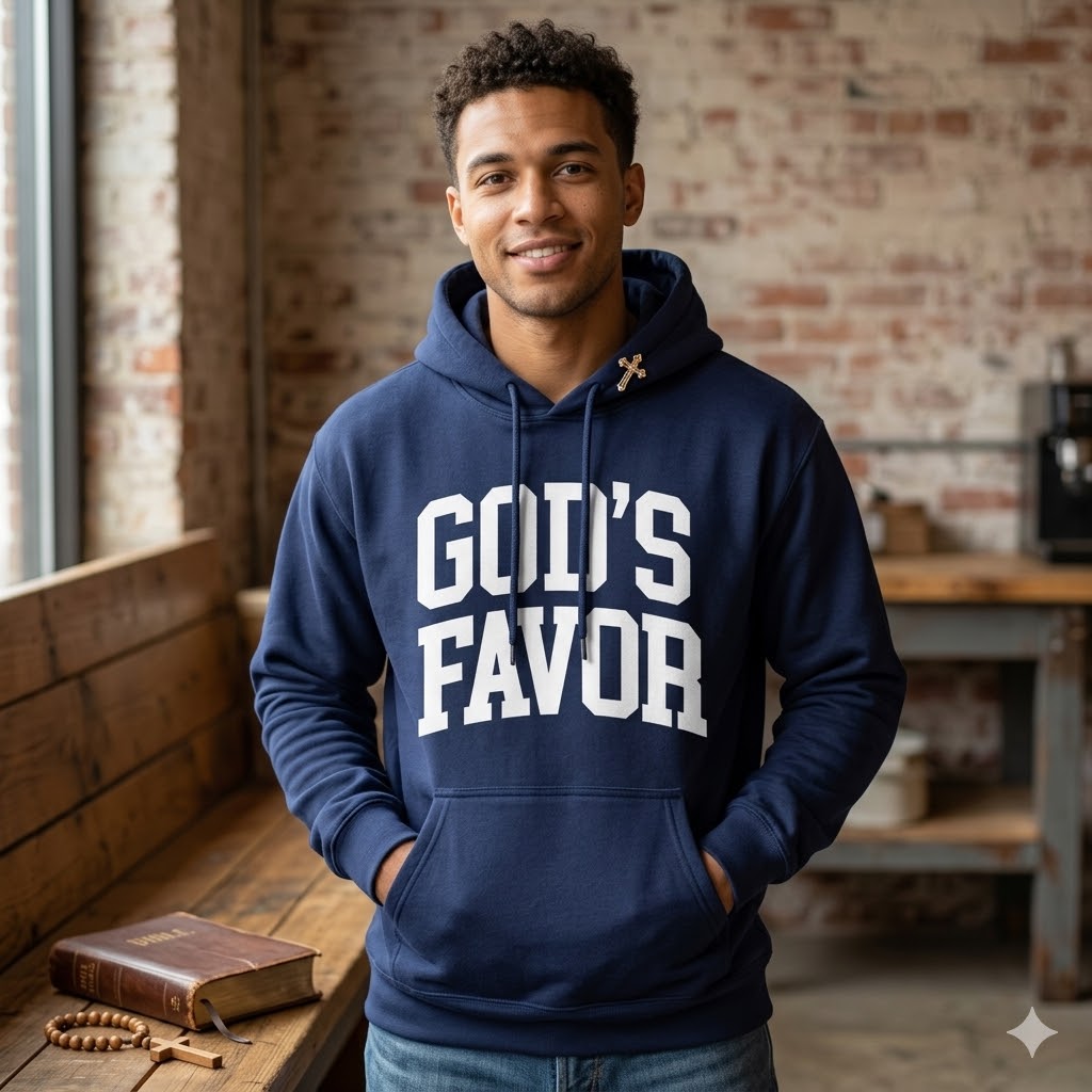 God’s Favor Hoodies Royal Blue | White lettering