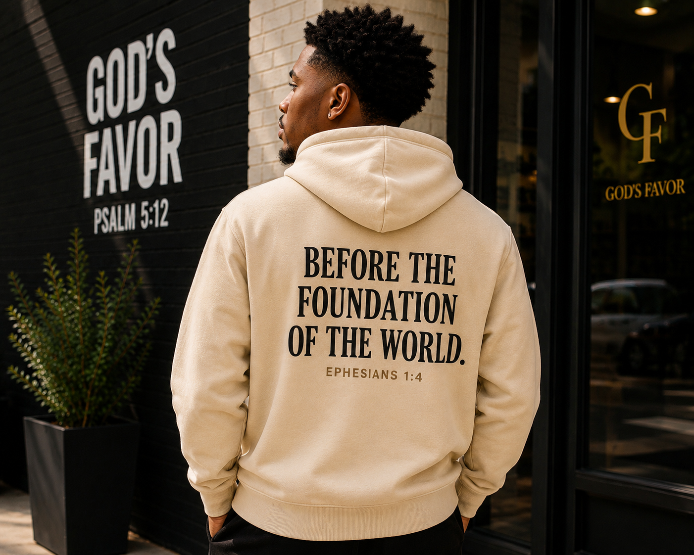 CHOSEN.™ Premium Hoodie – Cream Edition