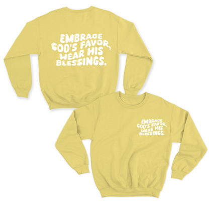 Wave Bubble Yellow Sweatershirt