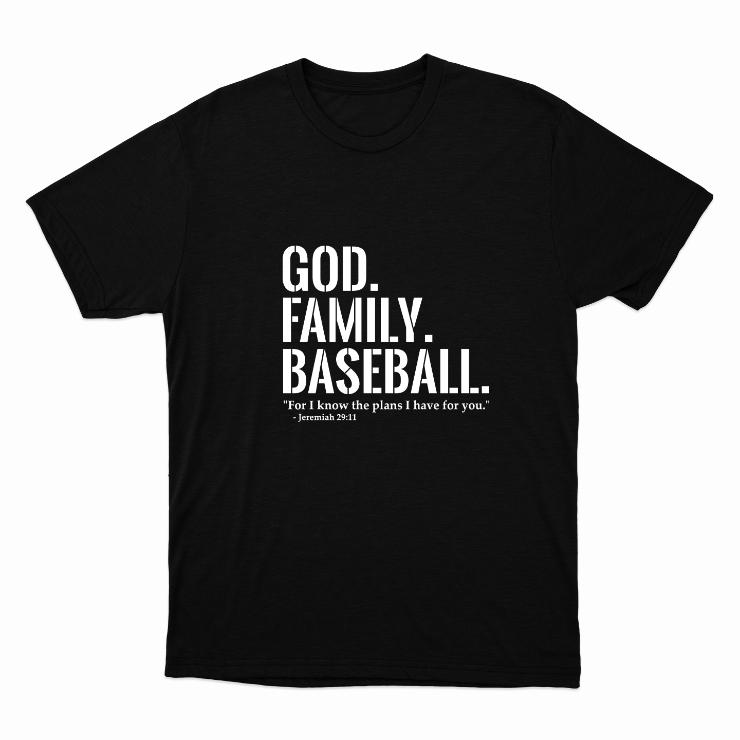 God. Family. Baseball. T-Shirt (Youth Collection)