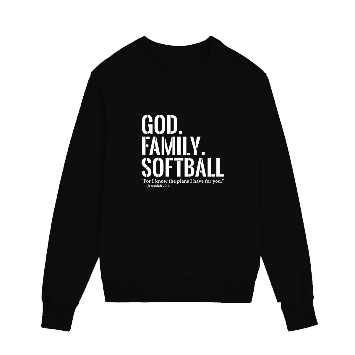 God. Family. Softball. Sweatshirt (Youth Collection)