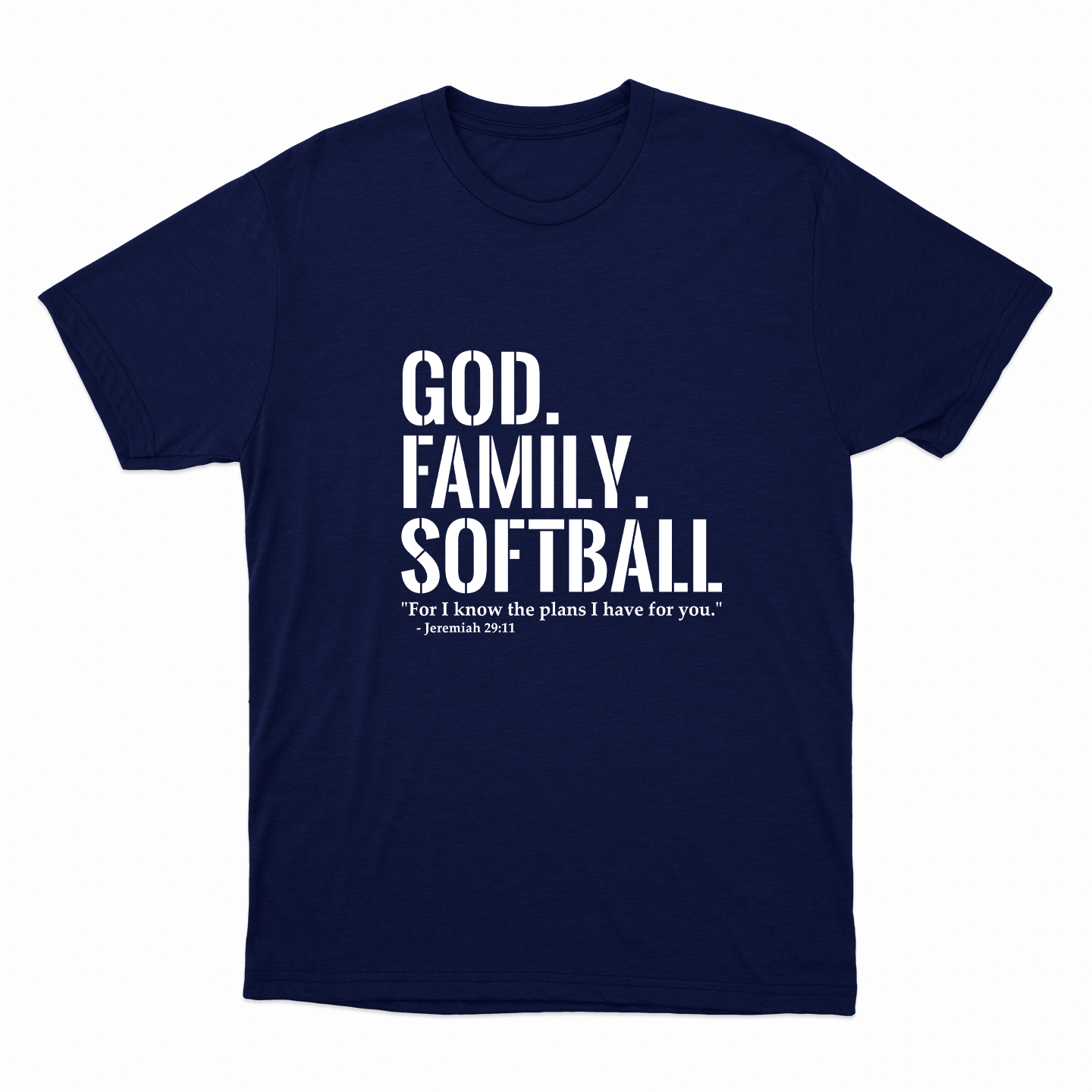 God. Family. Softball. T-Shirt (Youth Collection)