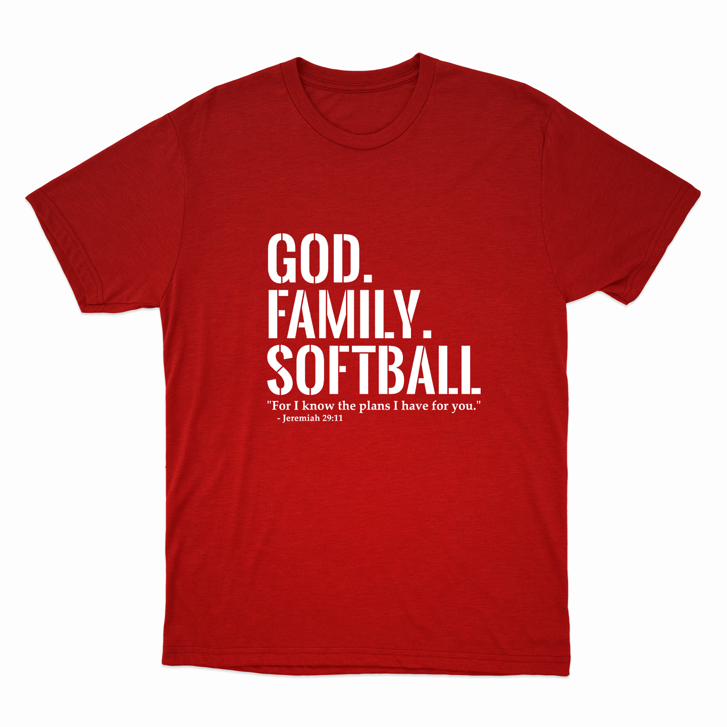 God. Family. Softball. T-Shirt (Youth Collection)