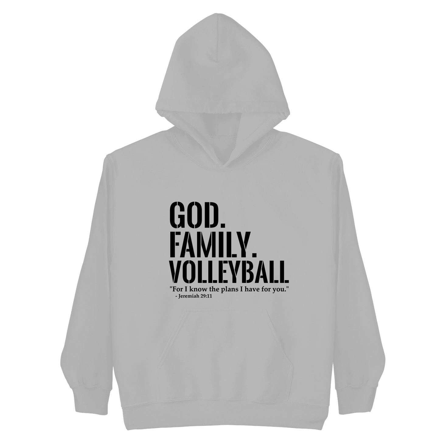 God. Family.  Volleyball  Hoodie (Youth Collection)