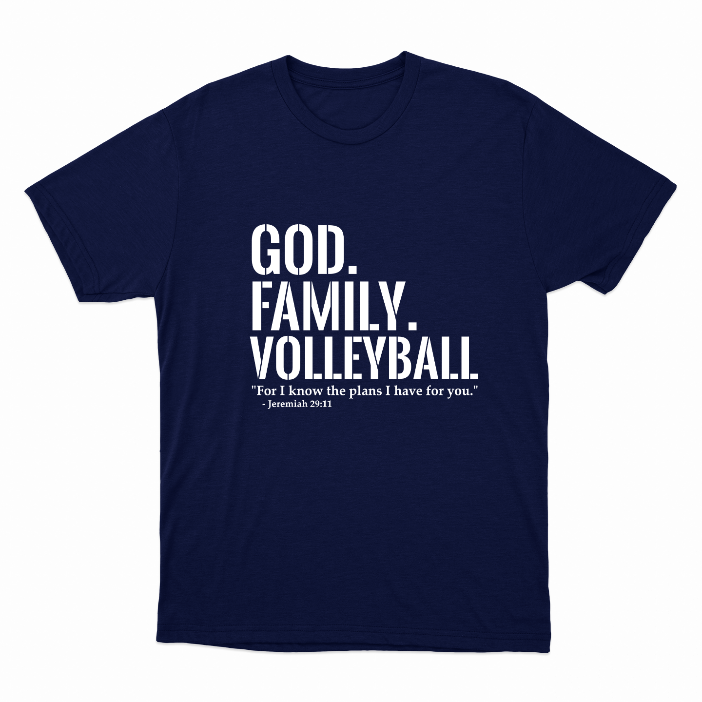 God. Family. Volleyball. T-Shirt (Youth Collection)