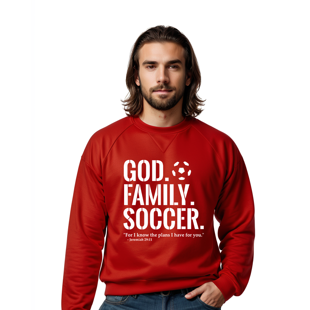God. Family. Soccer. Sweatshirt (Youth Collection)