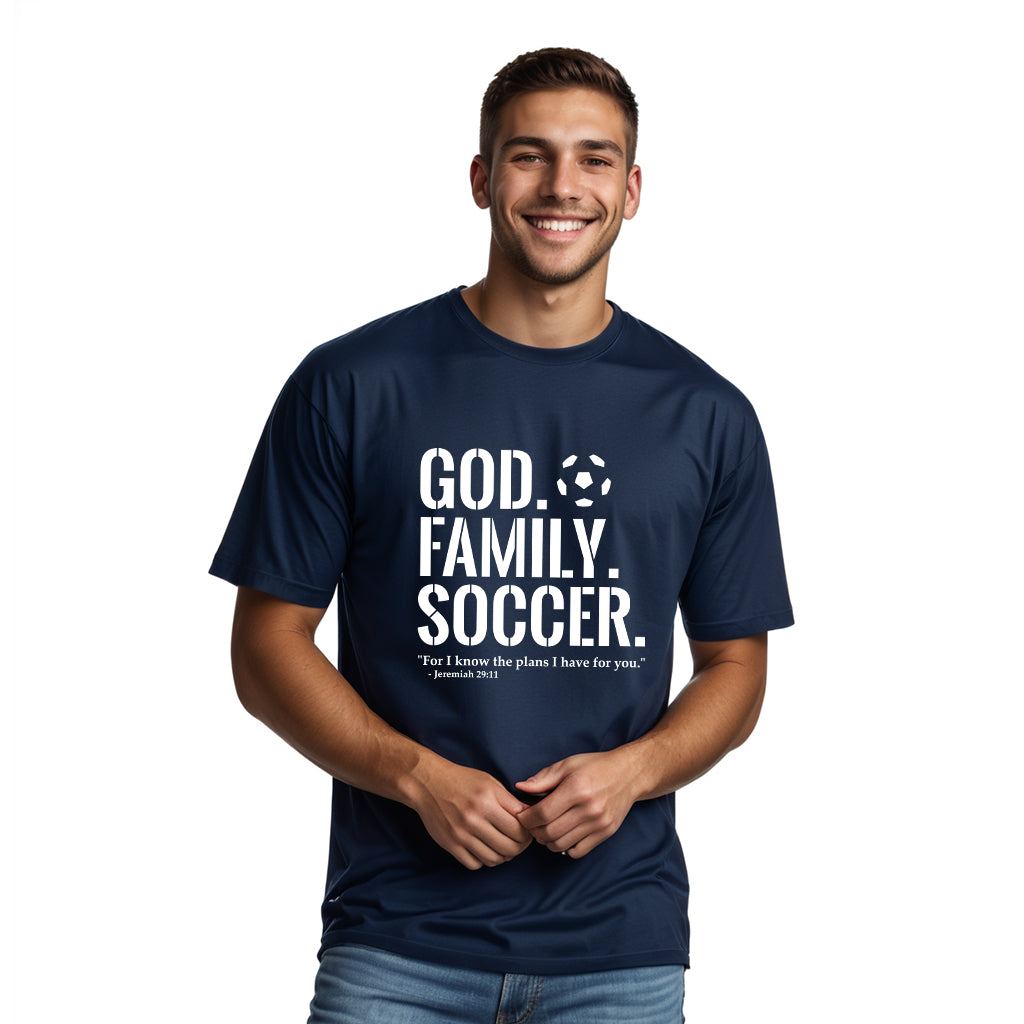 God. Family. Soccer. T-Shirt (Youth Collection)