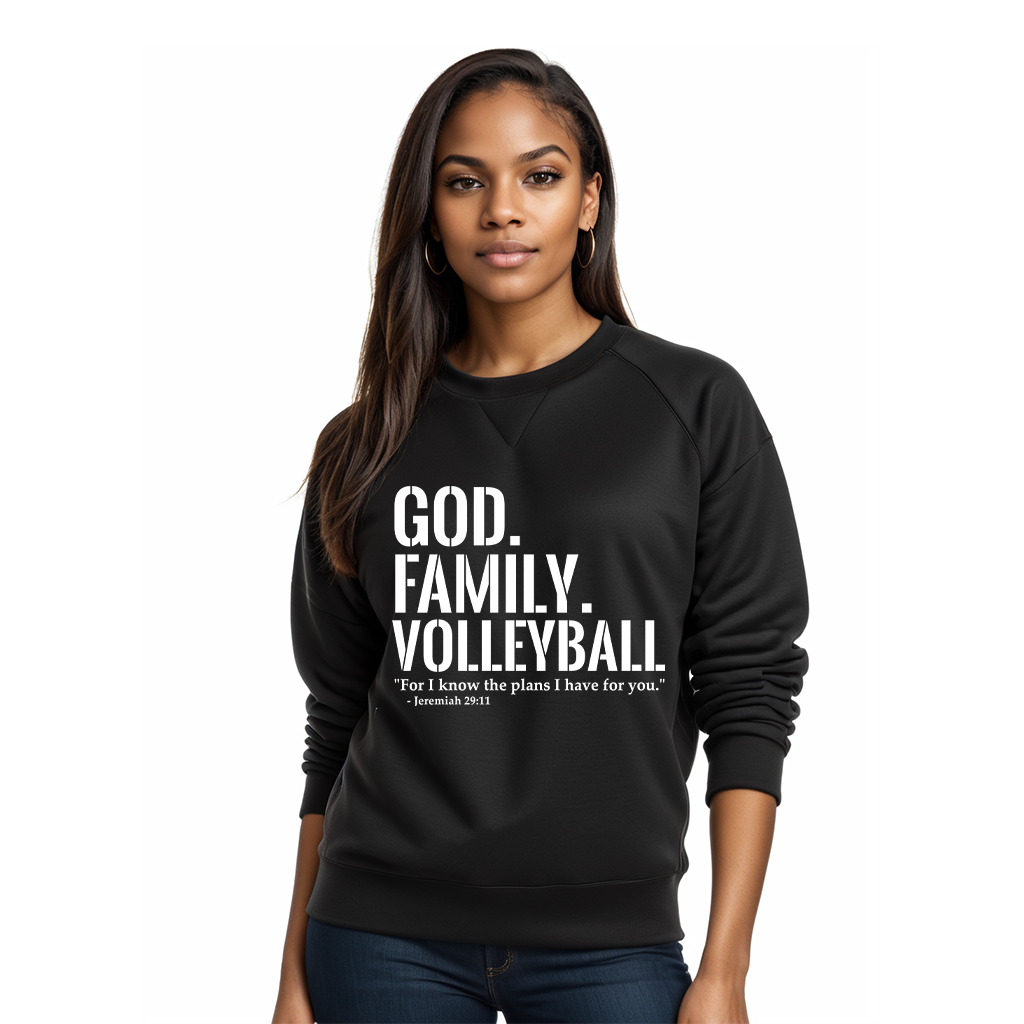 God. Family. Volleyball . Sweatshirt (Youth Collection)