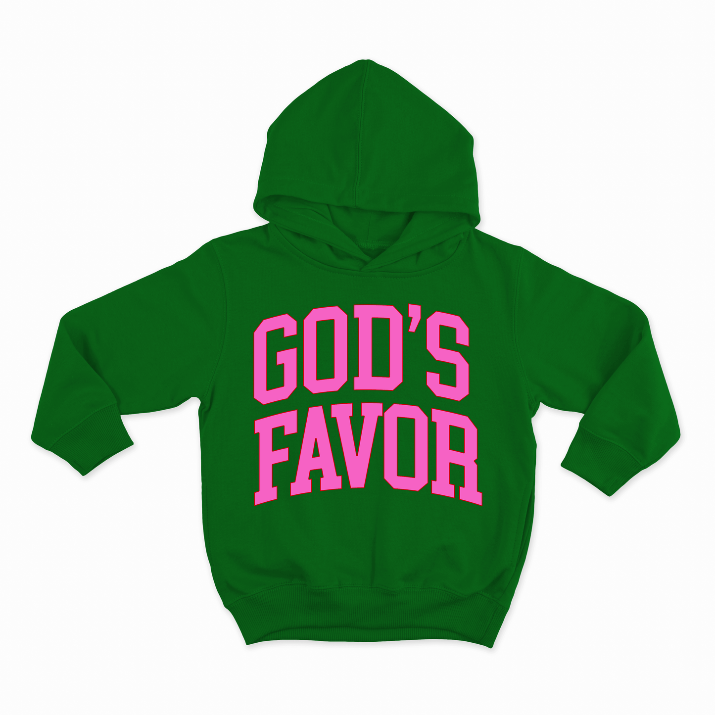 green | pink hoodie 