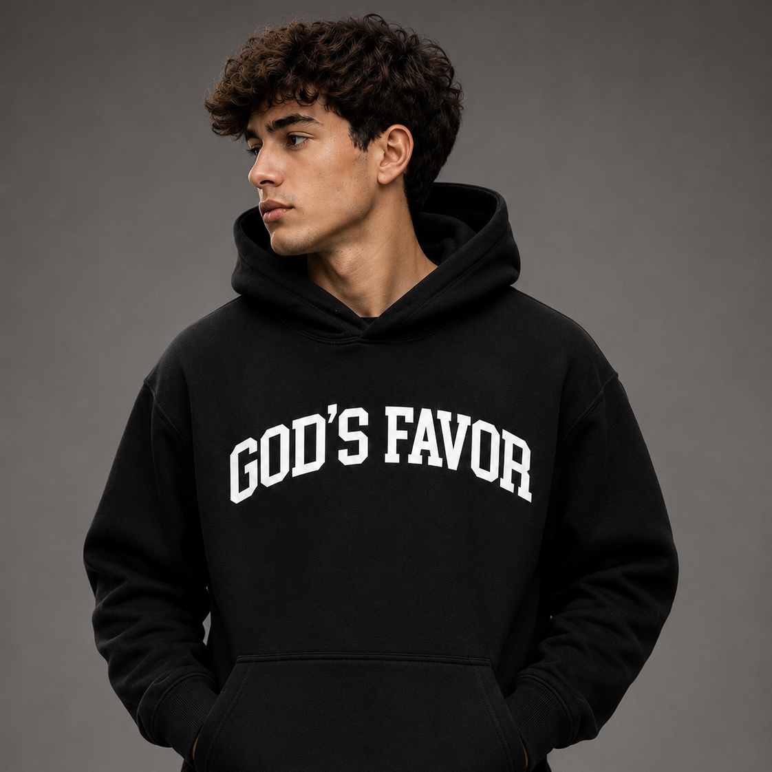 God’s Favor Classic Hoodie — Black Edition
