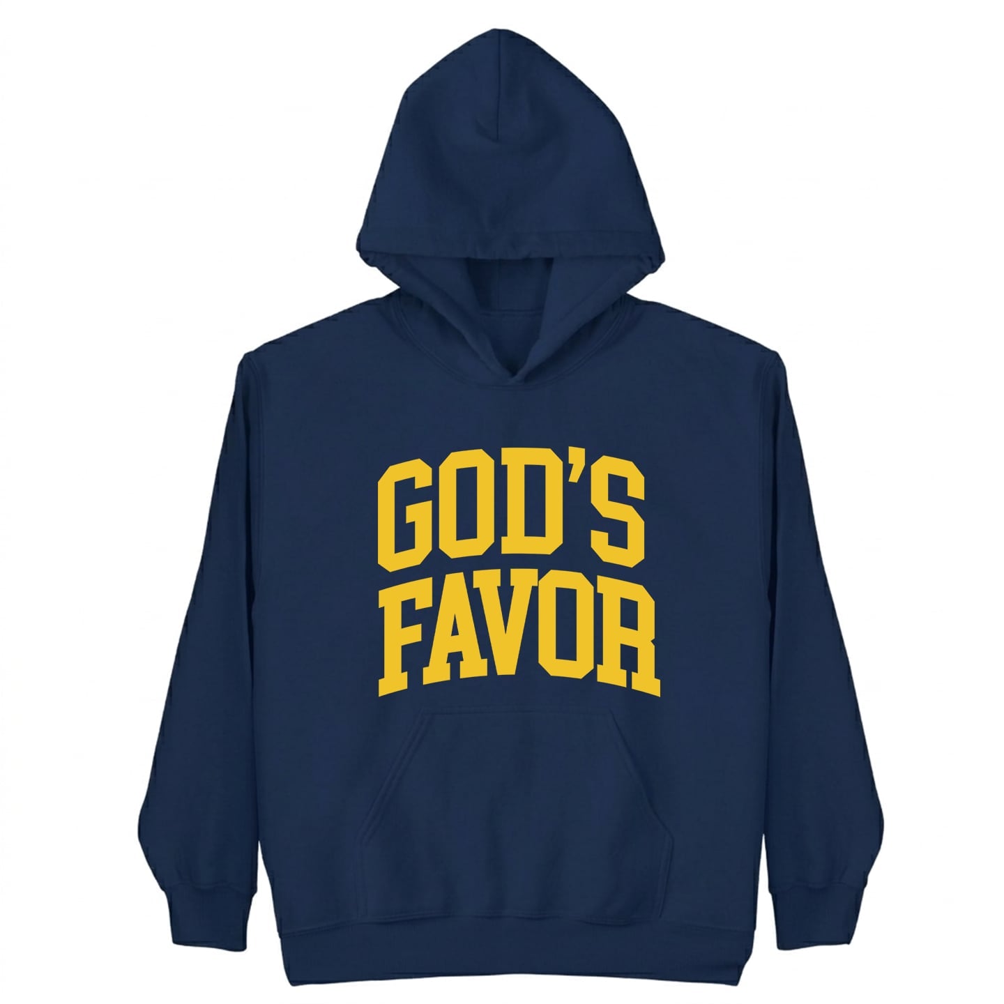 God’s Favor Hoodies Royal Blue | Gold lettering