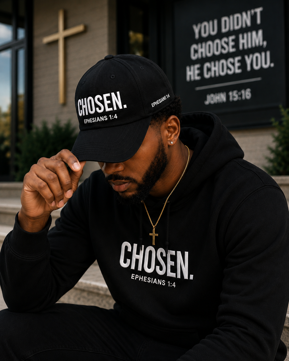CHOSEN.™ Premium Hat – Black Edition