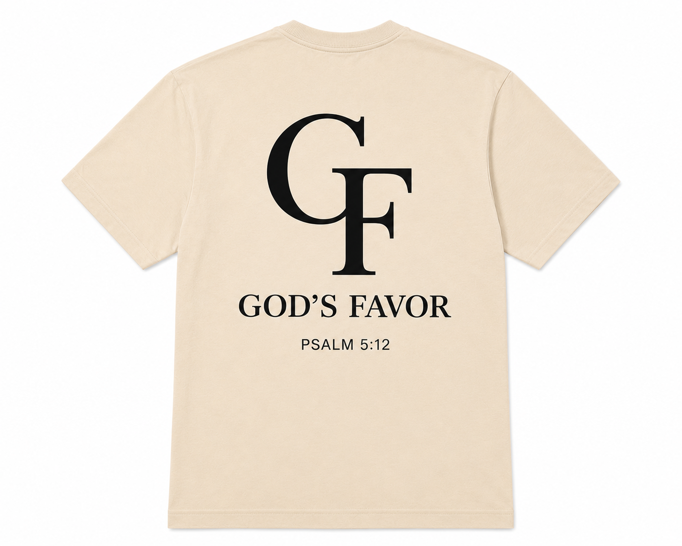 Not Lucky. Favored.™ Premium Tee – Cream Edition