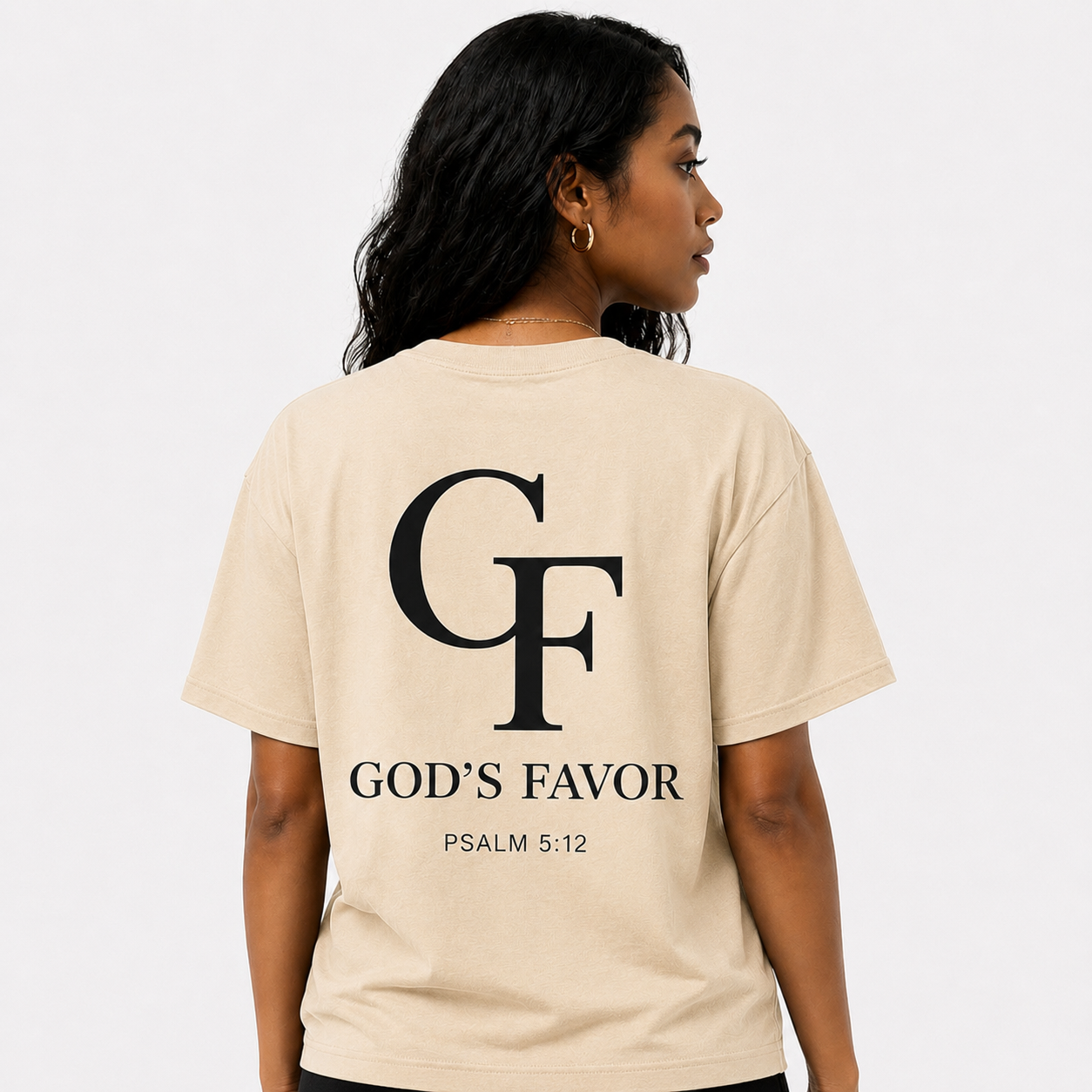Not Lucky. Favored.™ Premium Tee – Cream Edition