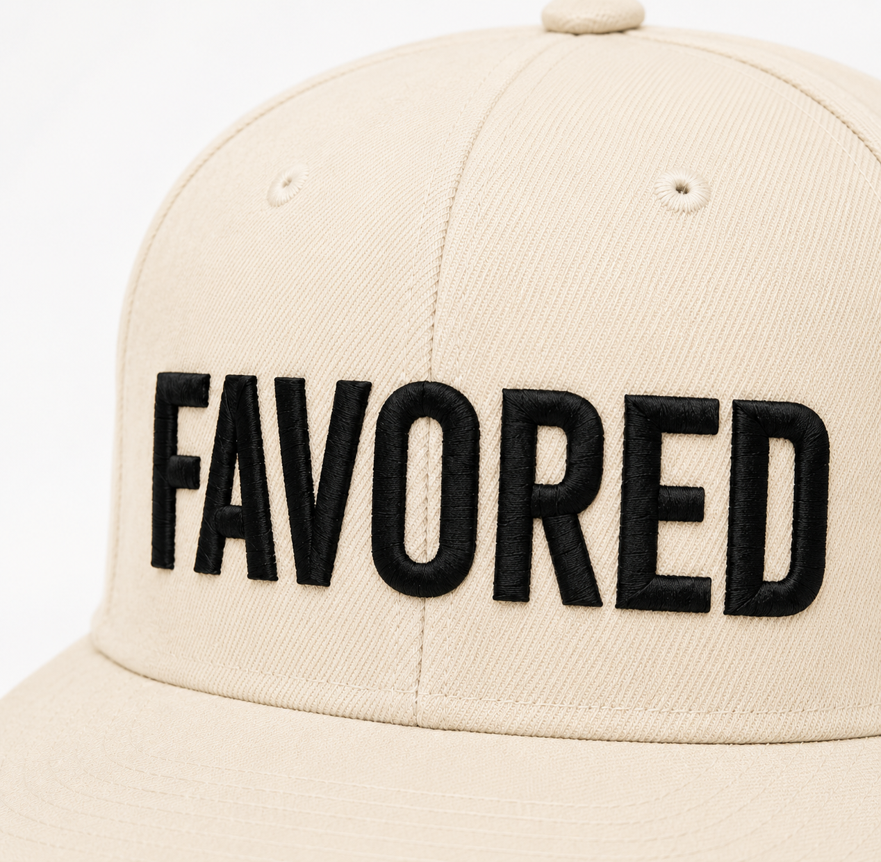 FAVORED™ Premium Cream Snapback Hat
