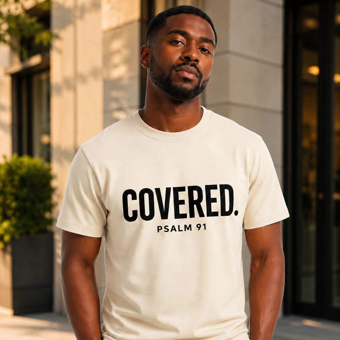 COVERED.™ Psalm 91 Premium Tee — Edition