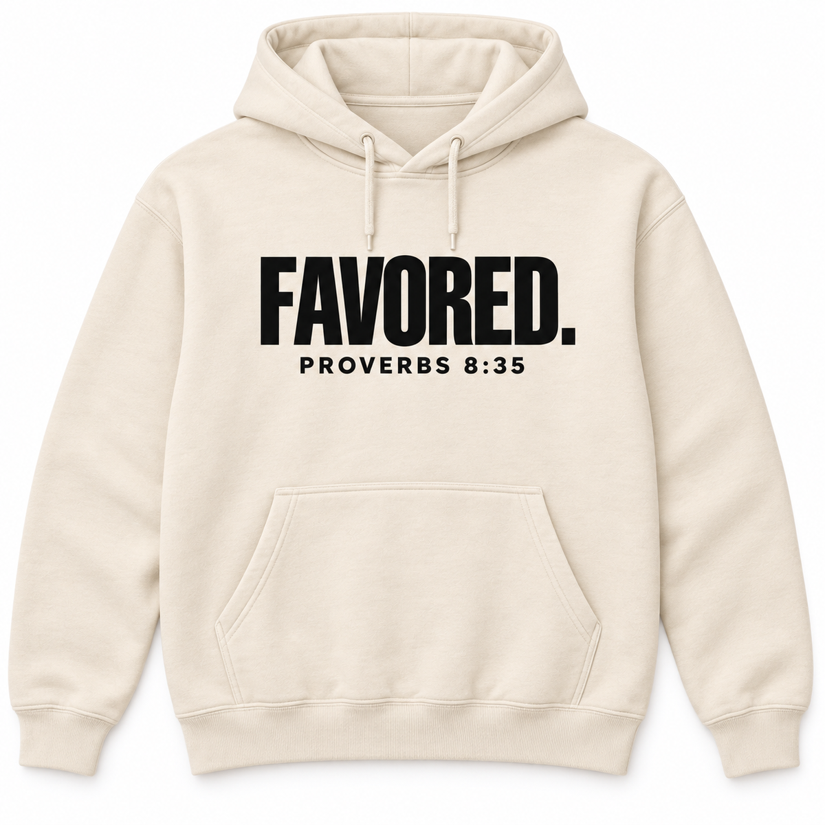 FAVORED.™ Proverbs 8:35 Premium Hoodie