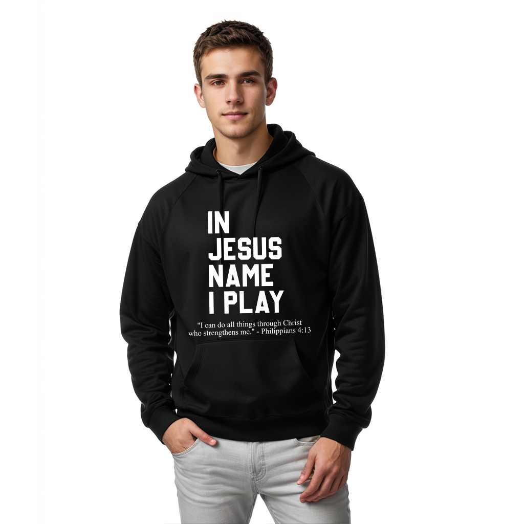 In Jesus Name I Play Hoodie (Youth Collection)