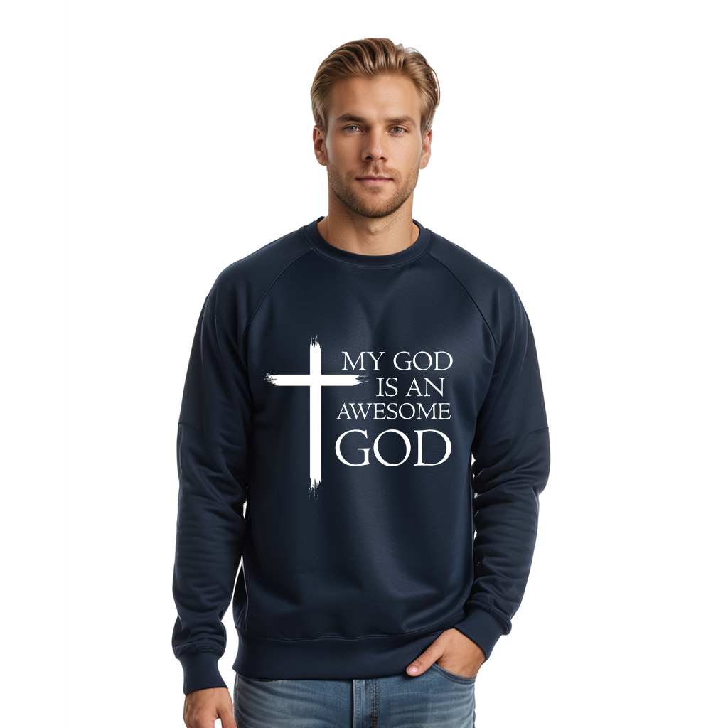 My God is an Awesome GOD Sweatshirt (Youth Collection)