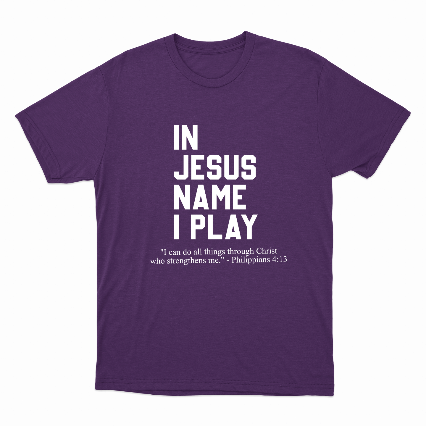 In Jesus Name I Play T-Shirt (Youth Collection)